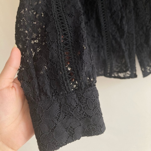 ZARA Lace Shirt with Cutwork Detailing - Picture 7 of 10